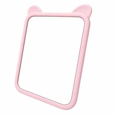 Imagem de Espelho De Mesa Dobrável Moldura Gatinho Maquiagem - Inter, Rosa