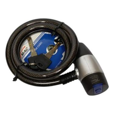 Imagem de Trava Cadeado Cabo De Aço Carro/moto / Estepe Bicicleta 12mm - Congrat