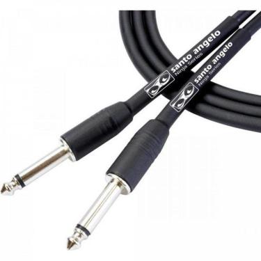 Imagem de Cabo para Guitarra Ninja para Instrumentos Musicais 6,10M com Blindagem Dupla Preto San...