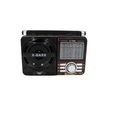 Imagem de Rádio Portátil Retrô com Bluetooth OEM AD-1088 Am Fm Sw Mp3 Player Usb Sd Auxiliar Bivo...