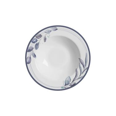 Imagem de Prato Fundo Bruma em Cerâmica com Design Minimalista para Sopas Massas e Risotos Neutro