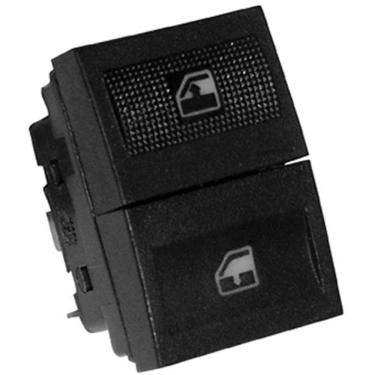 Imagem de Tecla Acionadora do Vidro Elétrico Simples Preta para Porta Modelo F103 Compatível com Volkswagen Gol G3, Parati G3