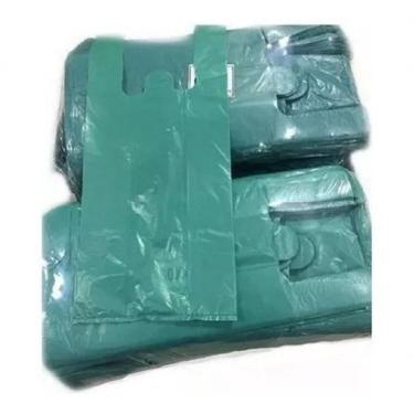 Imagem de Sacola Plástica Reciclada 35x45 2 kg Recuperada Reforçada Azul, Verde, Marrom Higipack