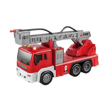 Imagem de Caminhão De Bombeiro Com Fricção - Firetruck Luz E Som - Vermelho - 25cm - 1:16 - Yes Toys