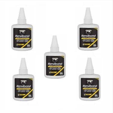 Imagem de Rendbond Rendicolla 100g Cola Adesivo Instantâneo AntiEntupimento 5 UN