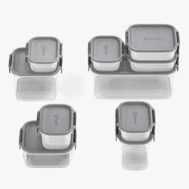 Imagem de Kit Potes Herméticos Electrolux 10 Peças Cinza BPA Free com Vedação pa