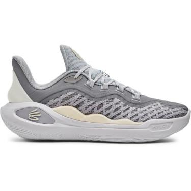 Imagem de Tênis de Basquete Under Armour Curry 11 Future Wolf, Cinza, 38