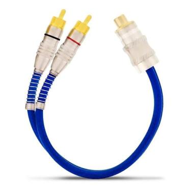 Imagem de Cabo Y Blindado Techone 2 Machos 1 Fêmea 5mm Plug Metal - Tech One