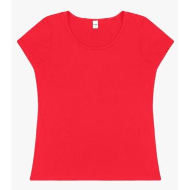 Imagem de Blusa Feminina Viscotorcion Básica Rovitex Vermelho, G, Vermelho