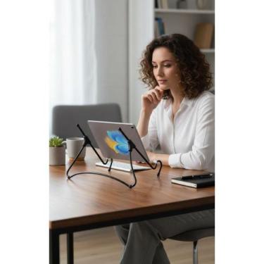 Imagem de Suporte Notebook Tablet Ergonômico Ajustável Preto - Congratulations S