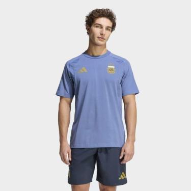 Imagem de Camiseta Seleção Argentina Viagem 2026 Adidas Masculina, Azul, GG