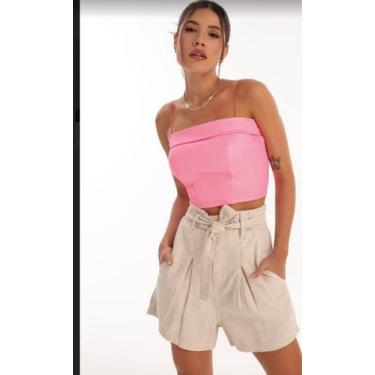 Imagem de Shorts feminino de linho - Carmenta, 42