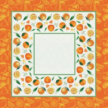 Imagem de Toalha de Cha Lepper 1,00 x 1,00 Laranjas II - COMPANHIA FABRIL LEPPER