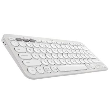 Imagem de Teclado Bluetooth LOGITECH K380S Pebble Key 2 Branco, Branco