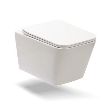 Imagem de Vaso Sanitário Suspenso Saída Horizontal Esmeralda Pingoo.casa - Branc