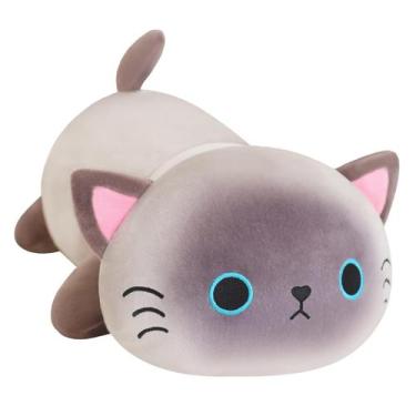 Imagem de Brinquedo de pelúcia SQEQE Weighted Siamese Cat 25 cm com caixa de pre