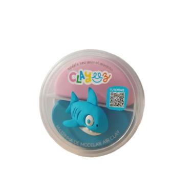 Imagem de Massinha de Modelar Infantil Clayeez Duo Animais Marinhos 12g 4051 Educativa e Atóxica Gelelé