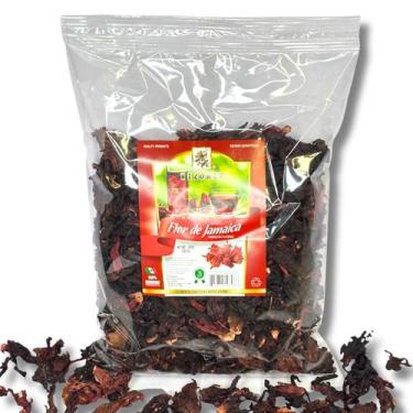 Imagem de Flor de hibisco seca 397 g para chá e água - Marca Própria