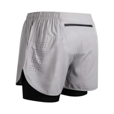 Imagem de Shorts Masculinos De Secagem Rápida 2 Em 1 Para Academia E Corrida, Te