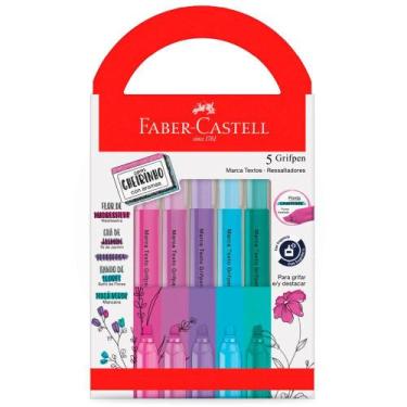Imagem de Marca Texto Grifpen Relaxa & Reequilibra com Cheiro 5 Cores - Faber-Ca