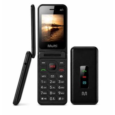 Imagem de Celular Flip Vita 4G P9227, Preto , Multlaser