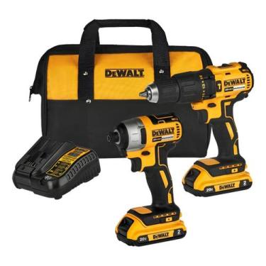 Imagem de Kit Furadeira Imp Dcd7781 Paraf Dcf7871 Bolsa Dewalt, Amarelo, 4, bols