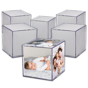 Imagem de Foto Cubo de Acrílico 9x9 cm Grande - 10 Unid - TUDOPRAFOTO