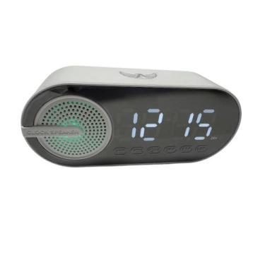 Imagem de Caixa Bluetooth com Relógio Despertador AD-521 Altomex, Branco