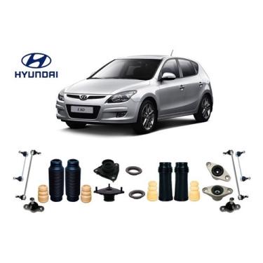 Imagem de 4 Kits Amortecedores + Bieletas E Pivo Hyundai I30 2009 2010 2011