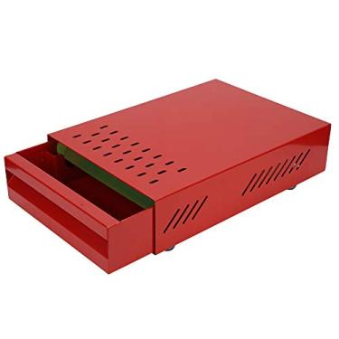 Imagem de Recipiente de café para batida, quatro tapetes antiderrapantes para pés com tinta de ferro para escritório para estúdio de café para cozinha para cafeteria (vermelho)