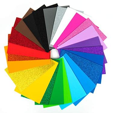 Imagem de Horizon Group USA Assorted Foam Sheets, Value Pack of 80 Soft Foam Sheets in Dozens of Different Rainbow Colors & Glitter, 5.5 x 8.5 Inches Each, 2 mm Thick, Great for DIY Arts & Crafts Projects