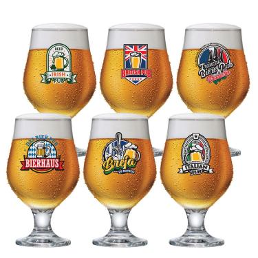 Imagem de Conjunto de Taças para Cerveja Ruvolo Beer Master 380 ml – 6 Peças 