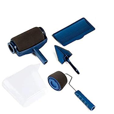 Imagem de Ferramentas de pintura 8 peças sem costura multifuncional pintura escova de canto ferramentas de alça de decoração de parede conjunto de rolos de pintura doméstico fácil de operar, sem costura, 5 peças, china