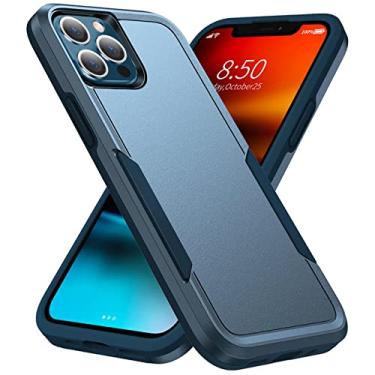 Imagem de Para iPhone 11 12 13 Pro Max Xs XR X SE 2020 8 7 6 Plus Case para PC rígido resistente TPU Pára-choques Capa traseira protetora, azul, para iPhone 7 8 Plus