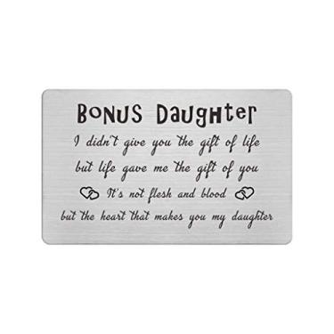 Imagem de Presentes de madrasta padrasto, cartão de aniversário para a nora, presentes de pedido de casamento para enteada, para a nora, Natal