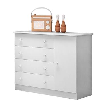 Imagem de Cômoda Infantil Doce Sonho Qmovi Branco