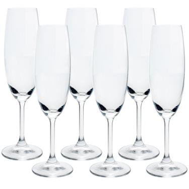 Imagem de Conjunto de Taças para Champanhe Bohemia Anna 220 ml em Cristal Ecológico – 6 Peças