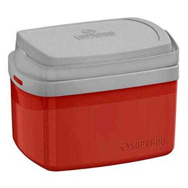 Imagem de Caixa Térmica Tropical 5 Litros Com Alça Para Viagem - Vermelha