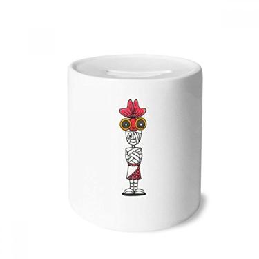 Imagem de DIYthinker Egito Múmia Horus Chapéu de Peixe Dourado, Caixa de Dinheiro Caixa de Moedas de Cerâmica Presente