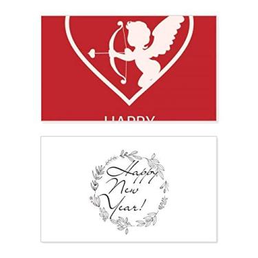 Imagem de White Angel Arrow Dia dos Namorados Ano Novo Festival Cartão de felicitações Mensagem de Abençoamento Presente