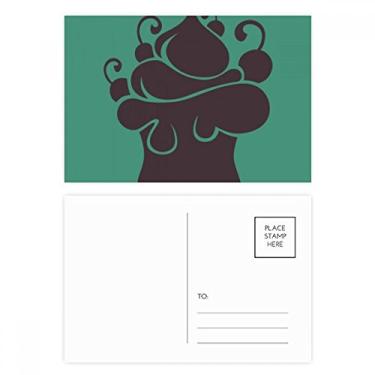 Imagem de Conjunto de cartão postal de aniversário com desenho de sorvete de frutas pretas