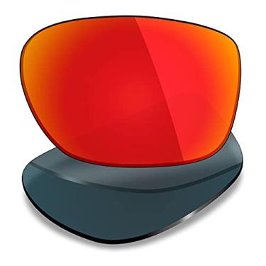 Imagem de Mryok Lentes de substituição para Oakley Holston – Opções, Polarizado - Vermelho fogo, One Size