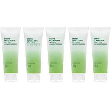 Imagem de Kit 5 Creme Clareador Para Pele Com Rosa Mosqueta 60g