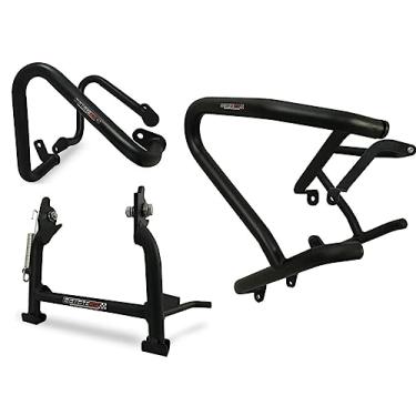 Imagem de Kit Protetor de Motor Coyote Modelo Inferior + Superior de Carenagem + Cavalete Central - Fazer 250 ano 2018 em Diante