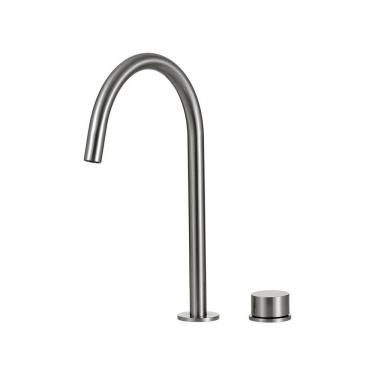 Imagem de Torneira Para Banheiro Misturador Monocomando Carás Pingoo.casa - Prata Escovado