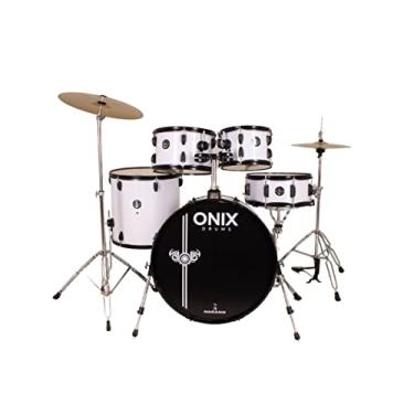 Imagem de Bateria Acústica Tagima Nagano Onix Smart 22" C/Banco Cor:Rock White