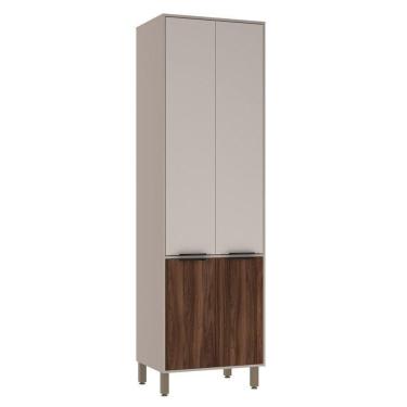 Imagem de Paneleiro Simples 70cm 4 Portas Stylo Luciane Móveis Cinammon-beige-escarlate