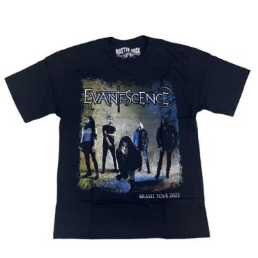 Imagem de Camiseta Evanescence Tournê Brasil Amy Lee Rock Gótico Mr381 Rc - Mast