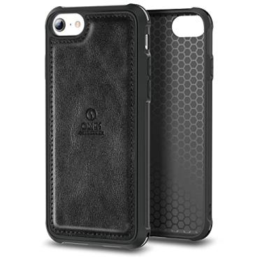 Imagem de ONES Capa de couro PU para iPhone SE / 8/7 number,integer} Airbags de quatro cantos x:lix:li Antiimpressão digital x:lix:li Protetor de TPU antiderrapante https://sellerx:li Carregamento sem fio