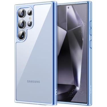 Imagem de JETech Capa para Samsung Galaxy S24 Ultra 5G, Case Protetora de Telefone à Prova de Choque Não-Amarelecimento, Capinha Parte Traseira PC Rígido Anti-Riscos (Titânio Azul)